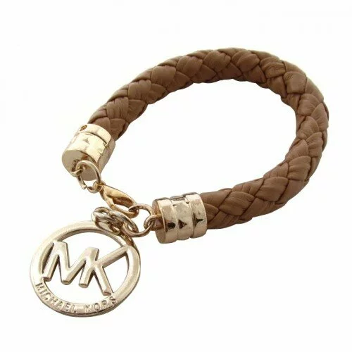 Michael Kors Braided Logo Brown Bracelets