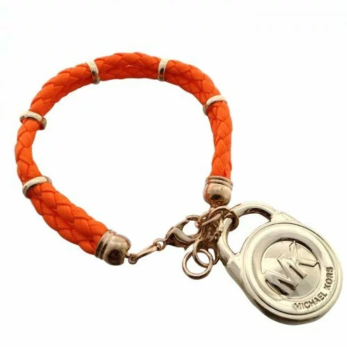 Michael Kors Braided Ring Logo Orange Bracelets
