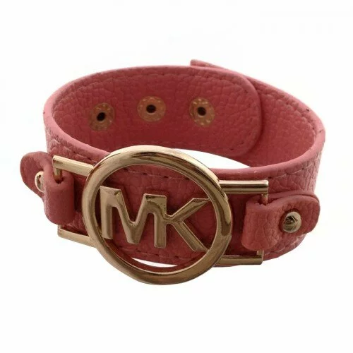 Michael Kors Leather Logo Pink Bracelets