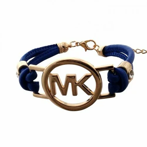 Michael Kors Skinny Logo Chain Blue Bracelets