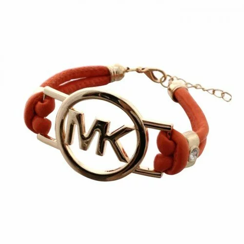 Michael Kors Skinny Logo Chain Orange Bracelets