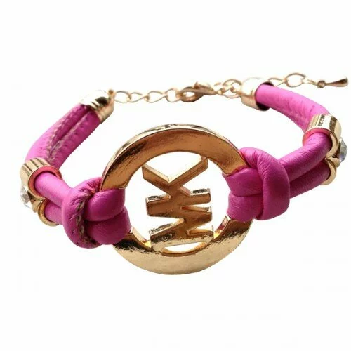 Michael Kors Skinny Logo Chain Pink Bracelets