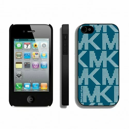 Michael Kors Big Logo Signature Blue iPhone 4 Cases