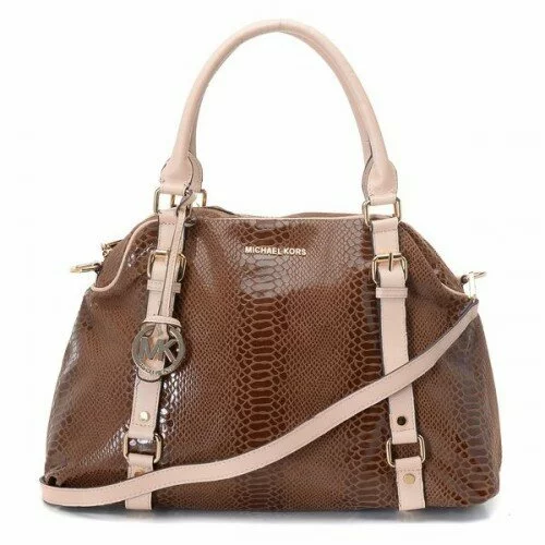 Michael Kors Bedford Extra Large Bowling Satchel Coffee