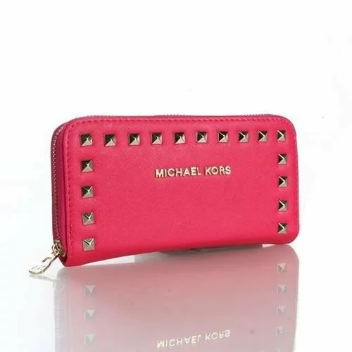Michael Kors Selma Stud Logo Small Pink Wallets