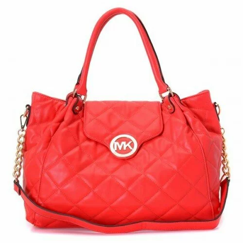 Michael Kors Satchel - Fulton Quilted Red