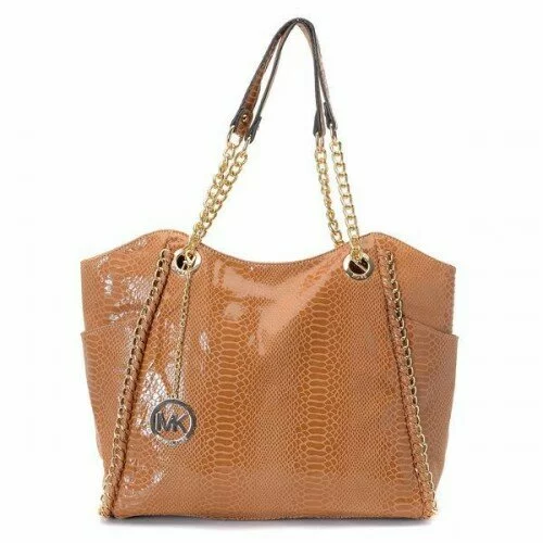 Michael Kors Chelsea Two-Tone Large Camel Totes