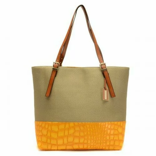 Michael Kors Gia Slouchy Two-Tone Large Beige Totes