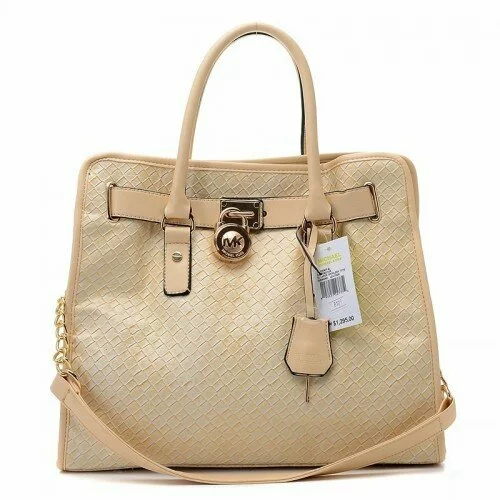 Michael Kors Sloan Quilted Large Khaki Totes