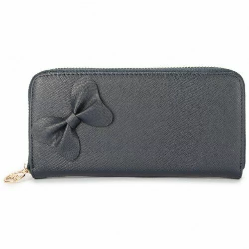 Michael Kors Bowknot Leather Large Navy Wallets